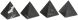 Alma Tabletop Accent (Pyramid - Black Marble)