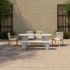 Eris Outdoor Dining Bench (White)