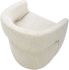 Barrow Rolling Dining Chair (White Mist Performance Fabric)