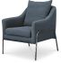 Archer Accent Chair (Linen Blend - Slate Blue Linen Blend)