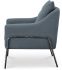 Archer Accent Chair (Linen Blend - Slate Blue Linen Blend)