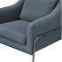 Archer Accent Chair (Linen Blend - Slate Blue Linen Blend)