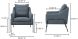 Archer Accent Chair (Linen Blend - Slate Blue Linen Blend)