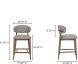 Ellie Counter Stool (Light Brown)