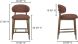 Ellie Counter Stool (Rust)