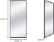 Squire Mirror (Black - 32x76)