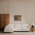 Hutton Sectional (Left - White)