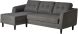 Belagio Sofa Bed With Chaise (Left - Charcoal)
