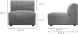 Lyric Modular - Grey (Slipper Chair)