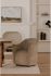 Drava Rolling Dining Chair (Beige)