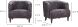 Magdelan Tufted Leather Arm Chair (Antique Ebony)