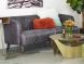 Magdelan Tufted Leather Sofa (Antique Ebony)