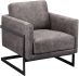 Luxe Club Chair (Grey Velvet)