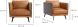 Messina Leather Arm Chair (Cognac)