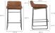 Starlet Counter Stool (Set of 2 - Cappuccino)