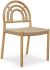 Avery Rolling Dining Chair (Set of 2 - Dining Chair Natural)