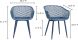 Piazza Outdoor Chair (Set of 2 - Blue)