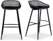 Piazza Outdoor Barstool (Set of 2 - Black)
