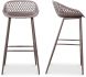 Piazza Outdoor Barstool (Set of 2 - Grey)