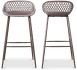 Piazza Outdoor Barstool (Set of 2 - Grey)