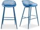 Piazza Outdoor Barstool (Blue - Set of 2)