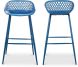 Piazza Outdoor Barstool (Blue - Set of 2)