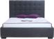 Belle Storage Bed Queen (Charcoal Fabric)