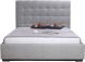 Belle Storage Bed King (Light Grey Fabric)
