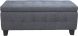 Gretchen Storage Bench (Grey Fabric)