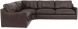 Thurlow Modular Sectional (3 Piece - Left - Espresso Brown Leather)