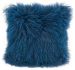 Lamb Fur Coussin (Regulier - Bleu)