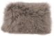 Lamb Fur Pillow (Rectangular -  Grey)