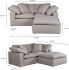 Terra Condo Modular Sectional (Nook - Light Grey Livesmart Fabric)