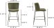 Early Bar Stool (Faux Green Mohair)