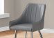 Stirling Dining Chair (Set of 2 - Grey & Chrome Legs)