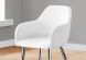 Paisley Dining Chair (Set of 2 - White & Chrome Legs)