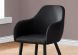 Paisley Dining Chair (Set of 2 - Black & Black Legs)