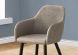Paisley Dining Chair (Set of 2 - Taupe & Black Legs)