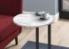 Itawood Accent Table (White Marble & Black)