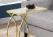 Nemenci Accent Table (Mirror and Gold)
