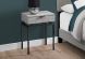 Salan End Table (Grey Cement with Black Base)