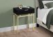 Salan End Table (Cappuccino with Gold Base)