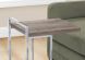 Pares Accent Table (Dark Taupe & Chrome)