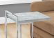 Pares Accent Table (Grey Cement & Chrome)
