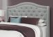Smalin Bed (Queen - Grey Linen)