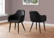 Paisley Dining Chair (Set of 2 - Black & Black Legs)