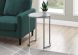 Itawood Accent Table (White Marble & Silver)