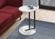 Itawood Accent Table (White Marble & Black)