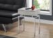 Salan End Table (Grey Cement with Chrome Base)