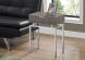 Salan End Table (Dark Taupe with Chrome Base)
